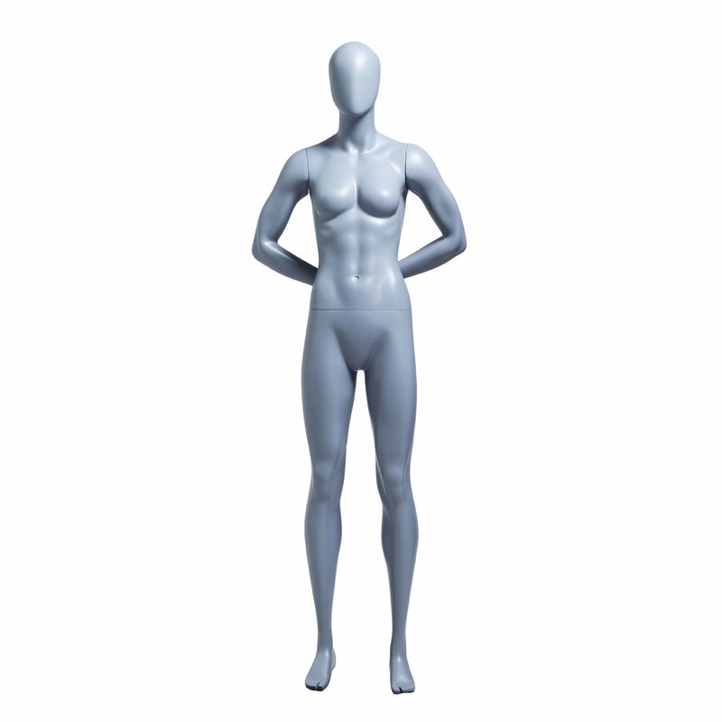 Mãos fêmeas do corpo completo da fibra de vidro atrás--Para trás do manequim fêmea dos esportes musculares para a exposição do Sportswear