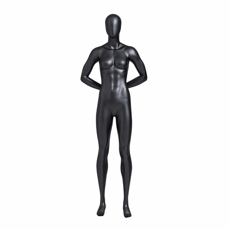 Mãos fêmeas do corpo completo da fibra de vidro atrás--Para trás do manequim fêmea dos esportes musculares para a exposição do Sportswear