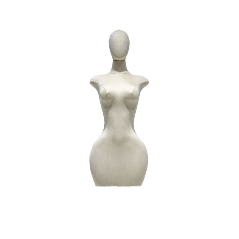 Modelo de meio corpo feminino gorduroso usado para exibição de roupas com Curva Natural do Corpo para exibição na loja