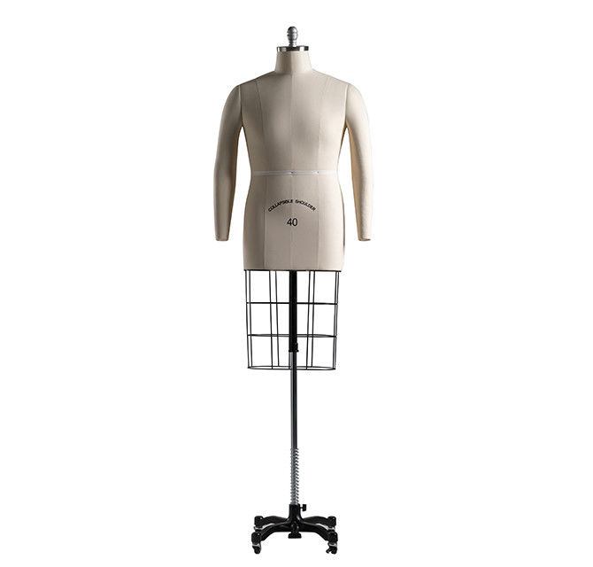 Alfaiates ajustáveis Forma de vestido Manique Stand com gaiola Dummy Europa tamanho