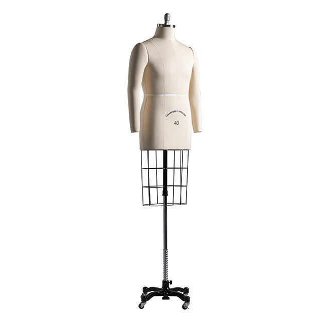 Alfaiates ajustáveis Forma de vestido Manique Stand com gaiola Dummy Europa tamanho