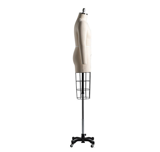 Alfaiates ajustáveis Forma de vestido Manique Stand com gaiola Dummy Europa tamanho